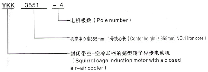 YKK系列(H355-1000)高压YKK5001-10/315KW三相异步电机西安泰富西玛电机型号说明